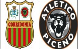 I loghi di Corridonia e Atletico Piceno