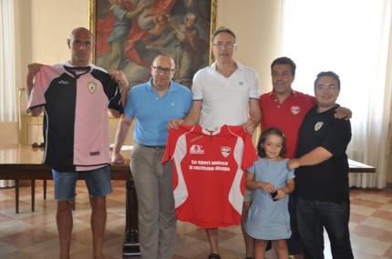 presentazione: da sinistra Massimiliano Marinelli, Tommaso Claudio Corvatta, Piergiorgio Balboni, Alessio Abram, Emanuele Trementozzi