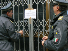 Uno dei siti produttivi posti sotto sequestro dalla Guardia di Finanza di Macerata