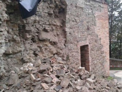 mura crollate Belforte del Chienti