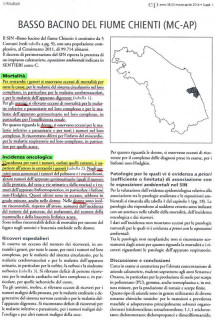 La situazione relativa alla mortalita nell'area del basso bacino del Chienti (aprile 2014)