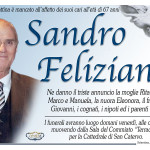 Manifesto funebre per Sandro Feliziani