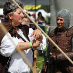 Figuranti e combattenti al Montelago Celtic Festival