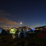 Campeggio in notturna al Montelago Celtic Festival
