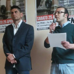 I coordinatori regionale e locale di Forza Nuova: da sx Ditommaso e Golini