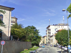 Macerata, via Diomede Pantaleoni, zona Sferisterio
