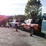 Volontari del gruppo comunale di Protezione Civile di San Severino Marche sono partiti alla volta di Benevento