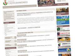 L'home page del sito del Comune di Castelraimondo