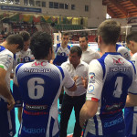 Time-out per Potenza Picena durante il match di pallavolo contro Brescia