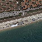 La costa adriatica davanti Potenza Picena