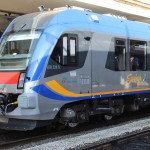 Uno dei treni "swing" immesso sulla linea ferroviaria Civitanova Marche - Albacina da Trenitalia