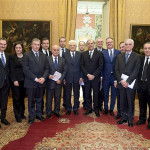 La delegazione dell'Unione delle Province d'Italia (UPI) a colloquio al Quirinale con il Presidente della Repubblica Sergio Mattarella