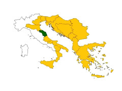 La mappa della Macroregione Adriatico-Ionica