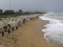 La mareggiata del 16 giugno 2016 a Scossicci di Porto Recanati