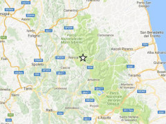 Epicentro scosse di terremoto del 22 settembre