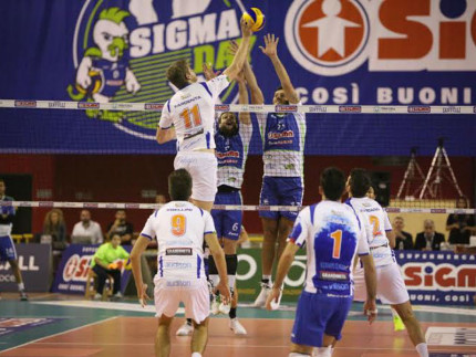 Il match tra il Volley Potentino e Aversa