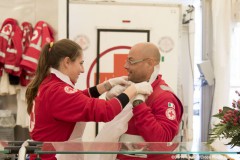 Gli sposi/volontari della Croce Rossa / FOTO Daniele Aloisi