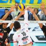 Il match tra Lube Volley e Trento