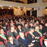 Incontro a Macerata con Matteo Renzi, Luca Ceriscioli, Vasco Errani e Fabrizio Curcio e i sindaci delle Marche dopo il terremoto del 26 e 30 ottobre 2016