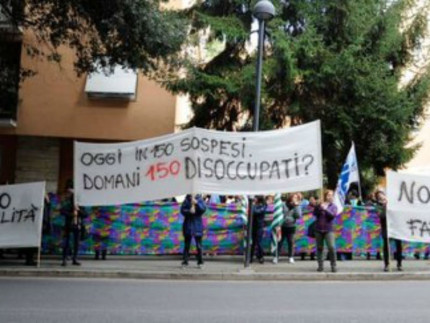 Protesta dipendenti Tombolini