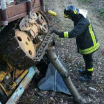 Incidente trattore a San Severino Marche