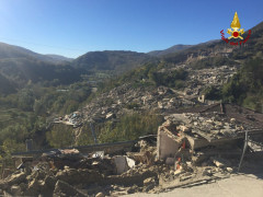 Arquata del Tronto: la frazione Pescara del Tronto dopo il terremoto di domenica 30 ottobre 2016