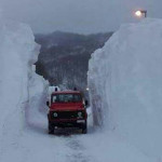 Intervento contro l'emergenza neve nell'ascolano e nel maceratese