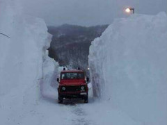 Intervento contro l'emergenza neve nell'ascolano e nel maceratese