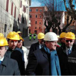 Antonio Tajani in visita a Camerino