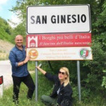 Rudy Zerbi e Alessia Marcuzzi a San Ginesio