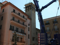 Rimozione copertura torre ex Casa del Fascio