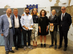 Premiazione dei due studenti dell'ABA di Macerata del corso di Light Design