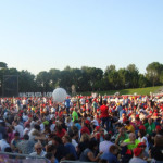 Folla di participanti al pellegrinaggio Macerata-Loreto