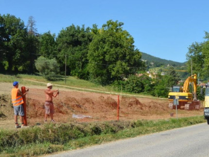 Lavori di urbanizzazione nell'area San Michele a San Severino Marche