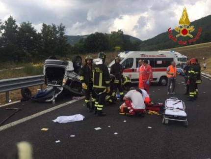 Incidente a Serravalle del Chienti