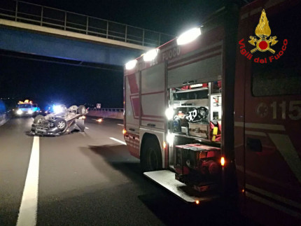 Incidente lungo l'A14 all'altezza di Porto Recanati