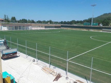 Il nuovo campo sportivo a Villa Potenza