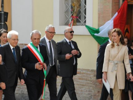 Mattarella in visita a Esanatoglia