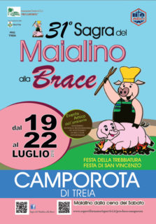 Sagra del Maialino alla Brace 2018 a Camporota di Treia - locandina