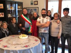 Festeggiamenti per i cento anni di Nerina Calzetti a Tolentino