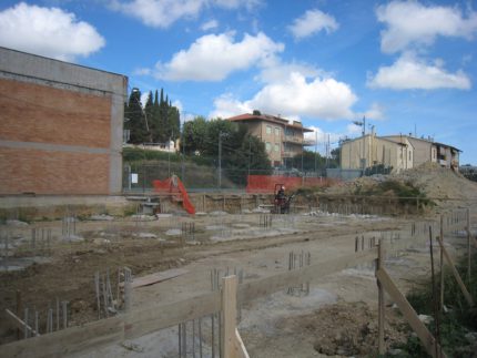 Cantiere presso l'Itis "Mattei" di Recanati