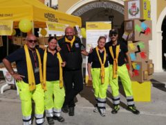 Stand della Protezione Civile a San Severino Marche