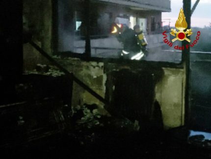 Incendio all'Hotel House di Porto Recanati