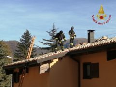 Incendio a Serravalle di Chienti