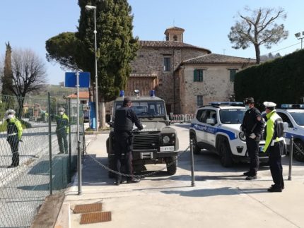 Controlli delle forze dell'ordine a San Severino Marche