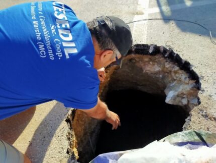 Voragine formatasi a San Severino Marche
