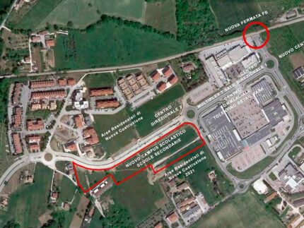 Progetto della nuova stazione ferroviaria "Tolentino Campus"