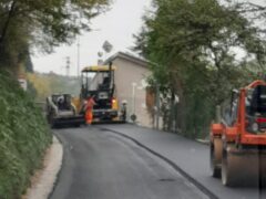 Lavori stradali a San Severino