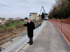 Lavori stradali presso la Sp 34 a Corridonia
