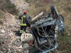 Incidente stradale a Fiastra